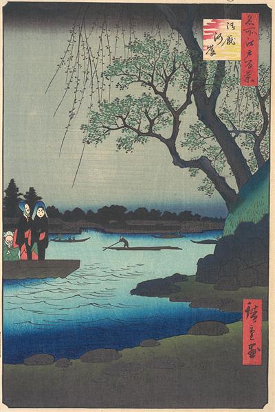 105. Oumayagashi, 1857 - Утагава Хиросигэ