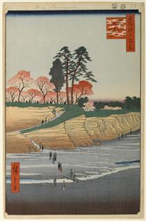 28. Palace Hill in Shinagawa - Utagawa Hiroshige