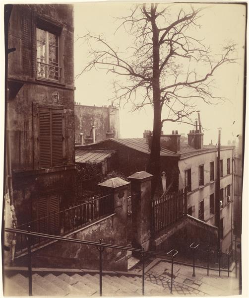 Staircase, Montmartre - Ежен Атже