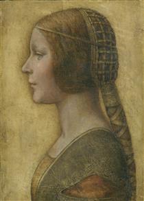 La Bella Principessa - Portrait of Bianca Sforza - Leonardo da Vinci