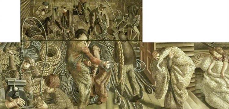 The Riggers (centre), 1939 - 1945 - Stanley Spencer