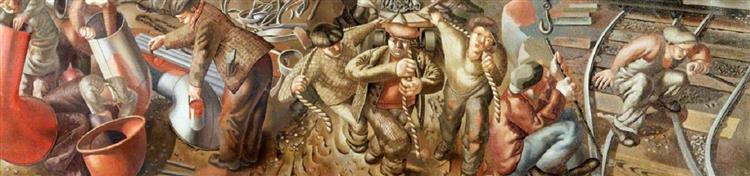 The Template (right), 1939 - 1945 - Stanley Spencer
