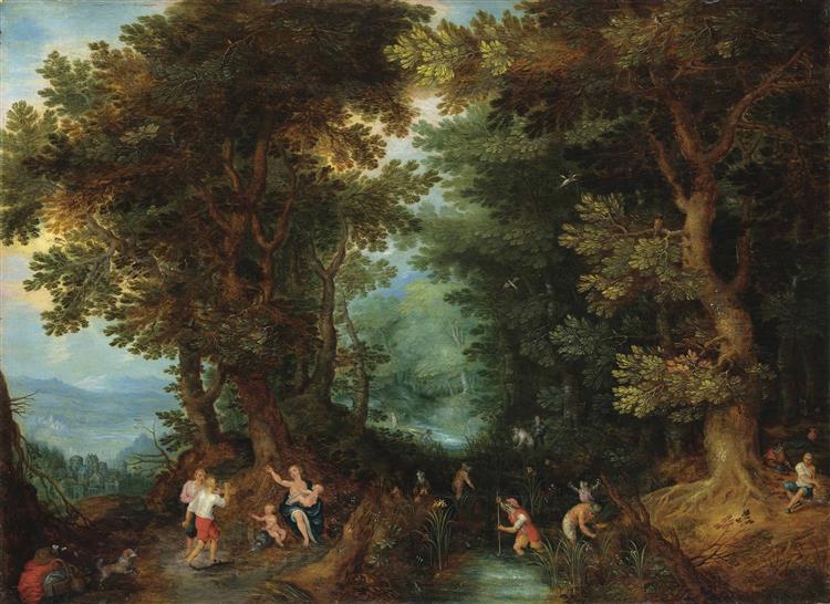 Latona Turning the Lycians into Frogs - Pieter Brueghel le Jeune