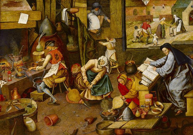 The Alchemist - Pieter Brueghel the Younger