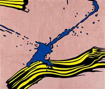 Brushstroke with Spatter - Roy Lichtenstein