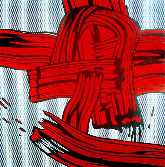 Red Painting (Brushstroke), 1965 - 羅伊‧李奇登斯坦