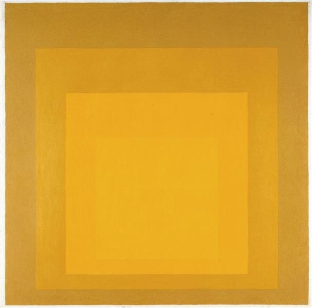 Study for Homage to the Square. Departing in Yellow, 1964 - Джозеф Альберс