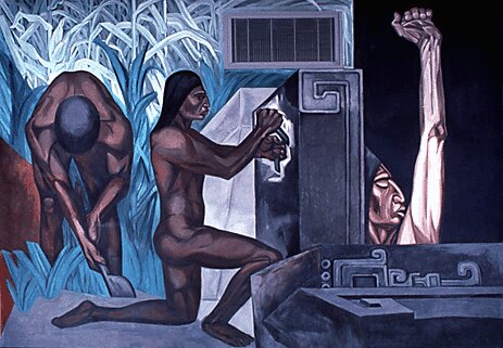 Panel 6. Pre Columbian Golden Age - The Epic of American Civilization, 1932 - 1934 - 何塞‧克萊門特‧奧羅斯科