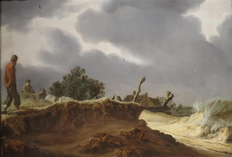 Landscape with Sandy Road, 1628 - Саломон ван Рёйсдал