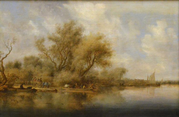 Le Debarcadère - Salomon van Ruysdael
