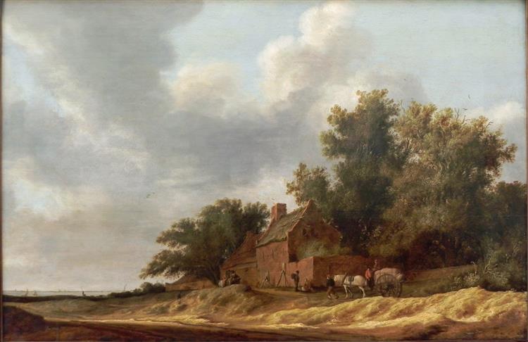 Landschaft Mit Bauerngehöft - Salomon van Ruysdael