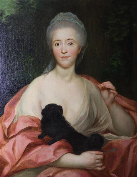 Portrait of María del Pilar Ana de Silva-Bazán y Sarmiento, 1775 - Антон Рафаэль Менгс