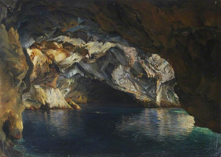 A Seaside Grotto near Palermo - Thomas Stuart Smith