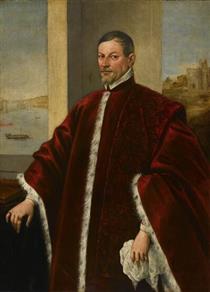 Venetian Nobleman - Domenico Tintoretto