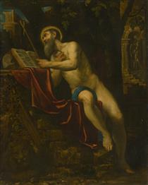 Saint Jerome - Domenico Tintoretto
