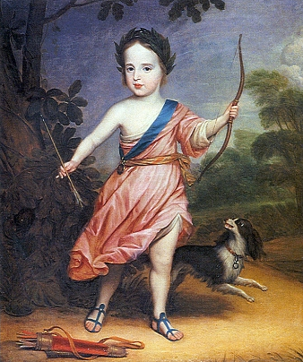 Willem III Op Driejarige Leeftijd in Romeins Kostuum, 1654 - Gerard van Honthorst