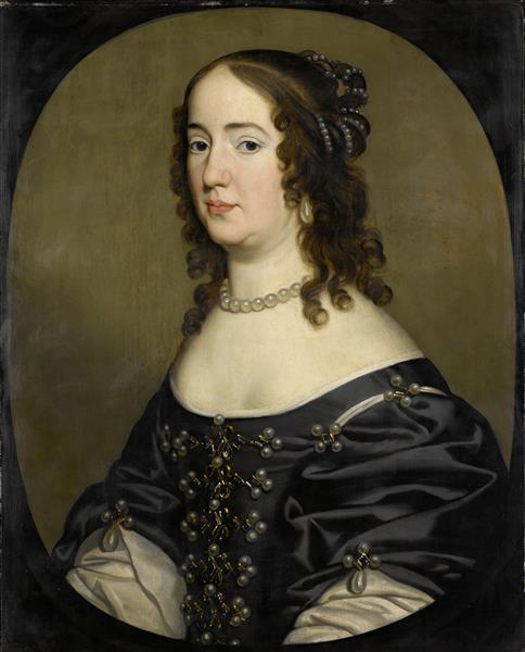 Portret Van Amalia Van Solms, 1651 - Gerard van Honthorst