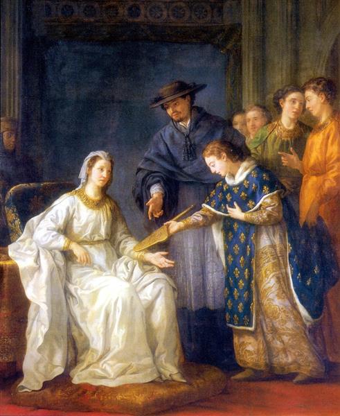 Saint Louis, Roi De France, Remettant La Regence a Sa Mere Blanche De Castille - Joseph-Marie Vien