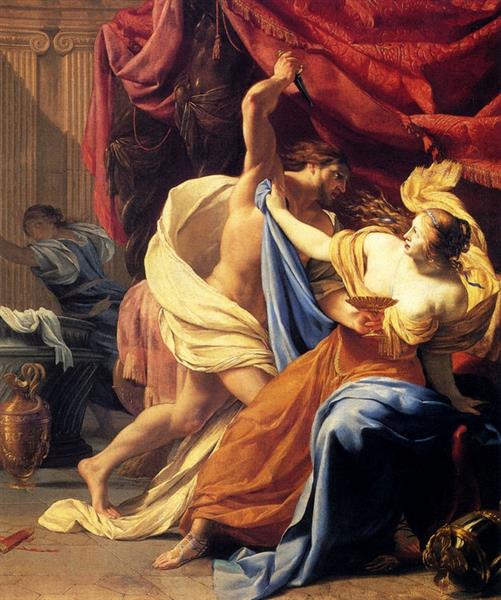 Lucretia and Tarquin - Simon Vouet