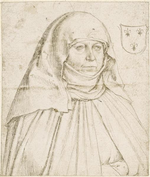 Bildnis Der Nonne Veronika Vetter, 1499 - 老漢斯‧霍爾拜因