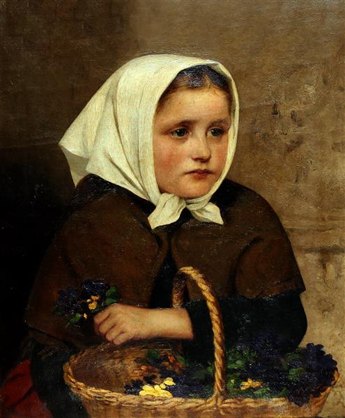 Portrait of argentinian girl, 1890 - Armando Montaner Valdueza