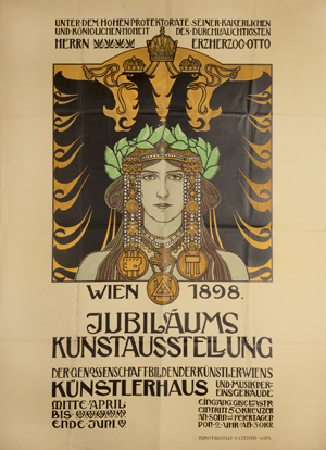 Plakat Für Die Jubiläums-kunstausstellung, 1919 - Heinrich Lefler