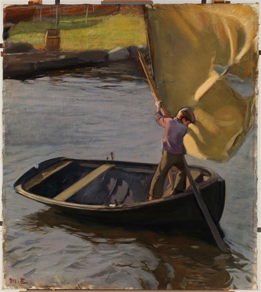 Boy and sail, 1902 - Magnus Enckell