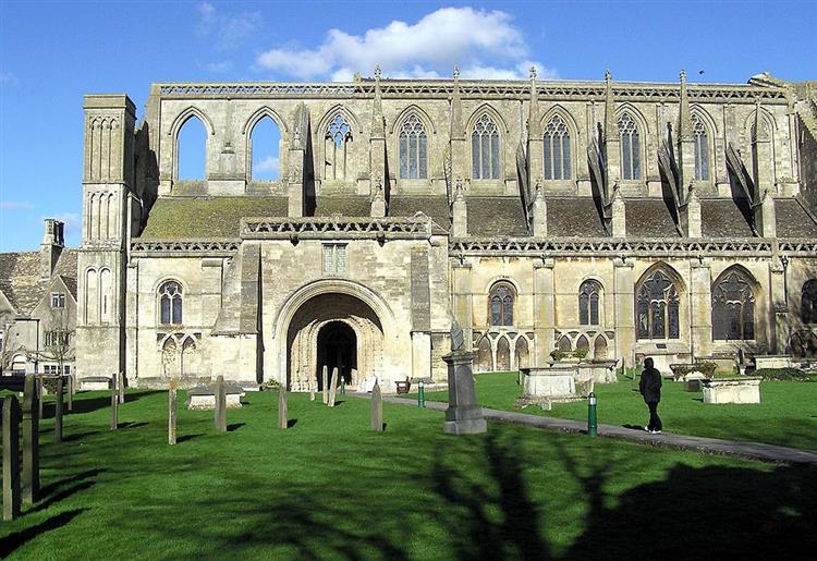Malmesbury Abbey, England, 1180 - 罗曼式建筑