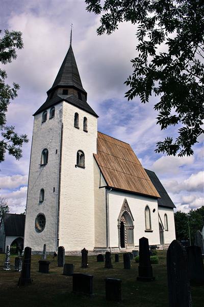 Norrlanda Church, Gotland. Sweden, c.1200 - Romanesque Architecture