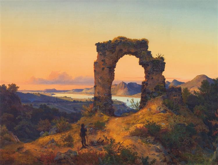 Roland's Arch, 1834 - Андреас Ахенбах