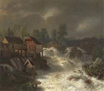 The Waterfalls of Trollhättan in Sweden - Andreas Achenbach