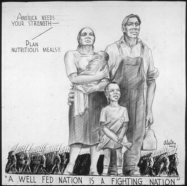 A Well Fed Nation is a Fighting Nation, 1943 - Charles Alston