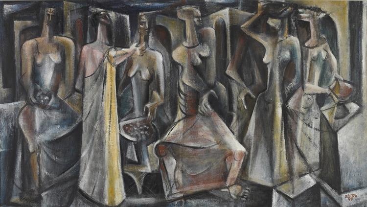Untitled (Seven Figures), 1949 - Charles Alston