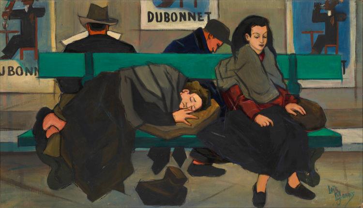 Les Clochards, Montmartre, Paris, 1947 - Lois Mailou Jones