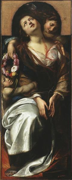 Santa Cecilia E Due Angeli, c.1620 - c.1625 - Giulio Cesare Procaccini