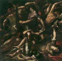 Samson and the Philistines - Giulio Cesare Procaccini
