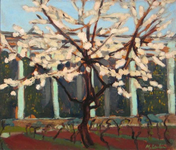 Pink Blossoming Tree - Maggie Laubser