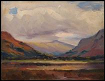 Scottish Landscaps with Lake and Mountains - Maggie Laubser