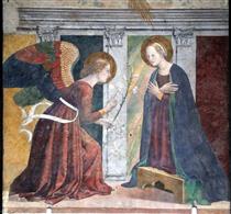 Annunciation (detail) - Antoniazzo Romano