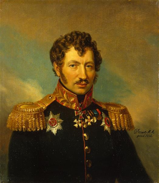 Portrait of Cyprian Kreutz, Russian General, 1826 - Джордж Доу