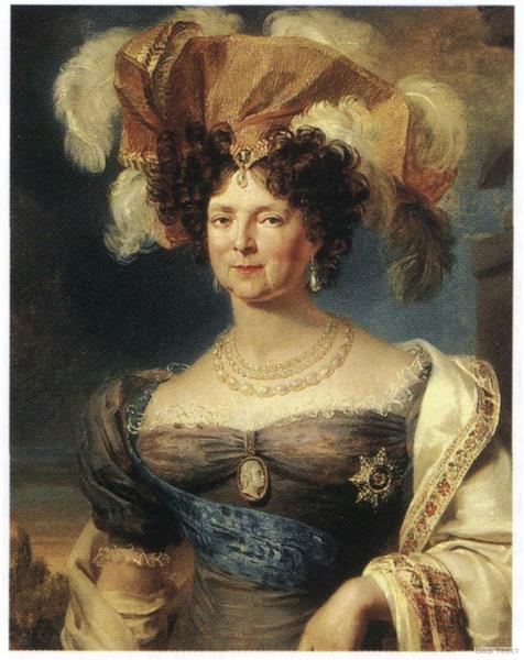 Portrait of Empress Maria Feodorovna, 1825 - Джордж Доу