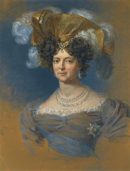 Portrait of Empress Maria Feodorovna, c.1825 - George Dawe