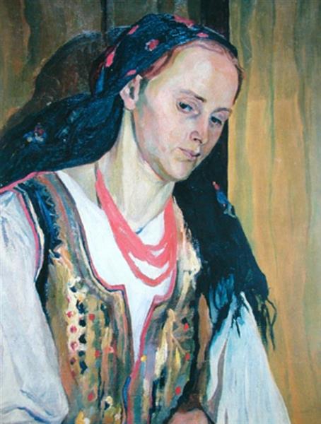 Portrait of Artist's Spouse, 1906 - Oleksa Novakivskyi