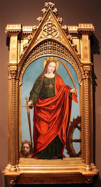 Saint Catherine of Alexandria, 1510 - Ambrogio Bergognone