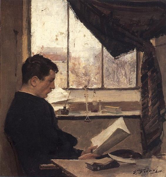 Self-portrait, 1885 - Эмиль Фриан