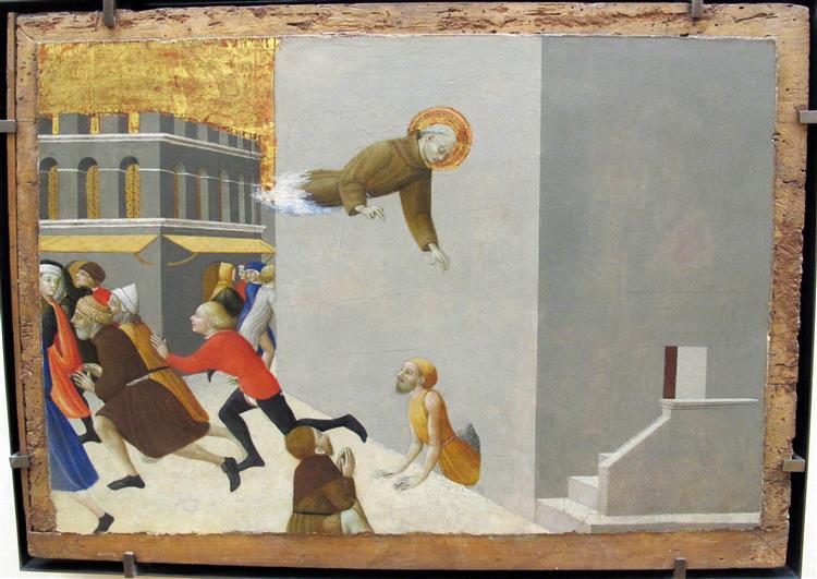 The Blessed Ranieri Frees the Poor from a Jail in Florence, c.1437 - c.1444 - Il Sassetta (Stefano di Giovanni)