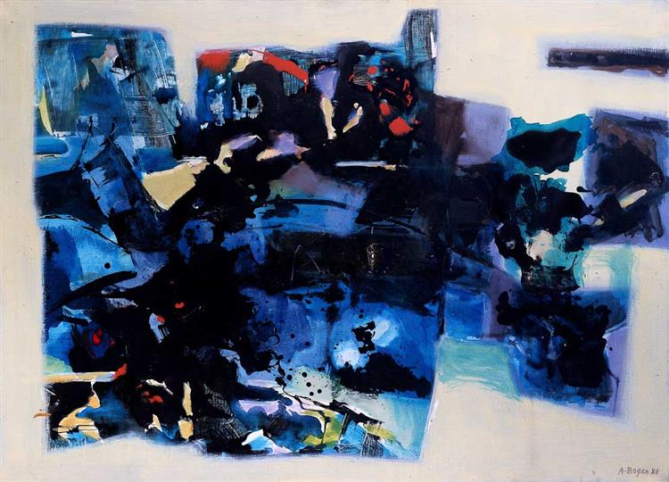 Composition with Black, 1984 - Alexander Bogen
