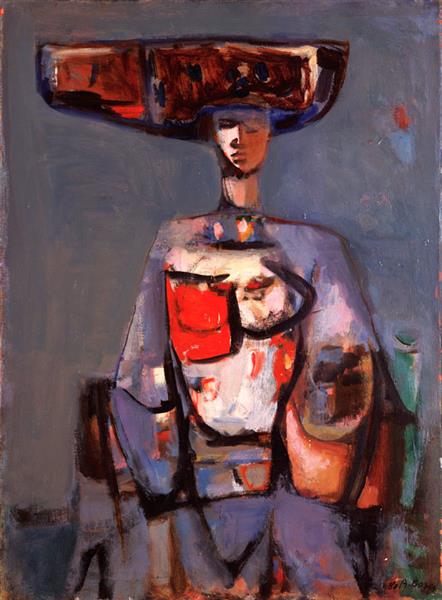 Woman in Grey, 1980 - Александр Григорьевич Боген