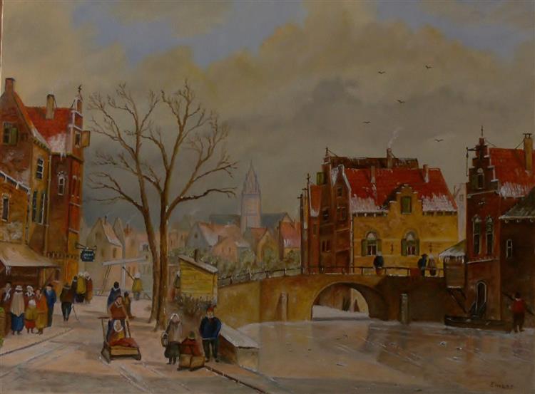 Winterliche Stadtansicht III, 2019 - Hans-Peter Emons