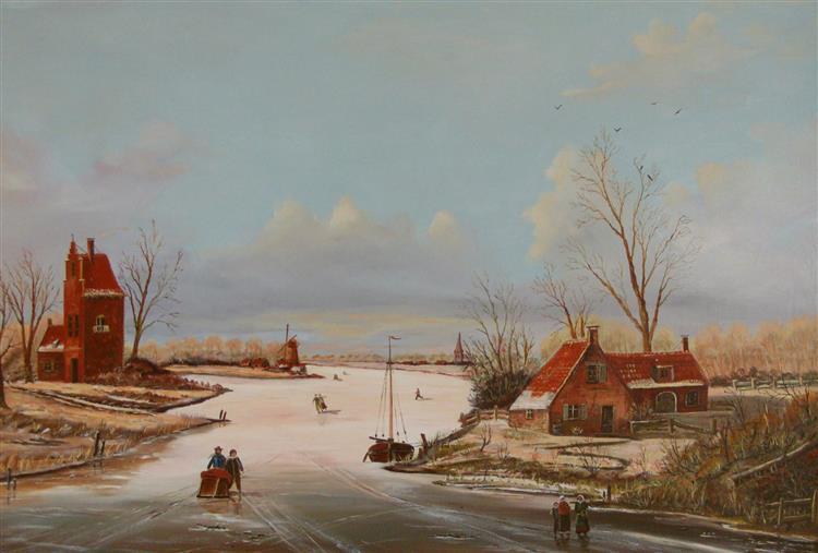 Holländische Winterstimmung II - Hans-Peter Emons